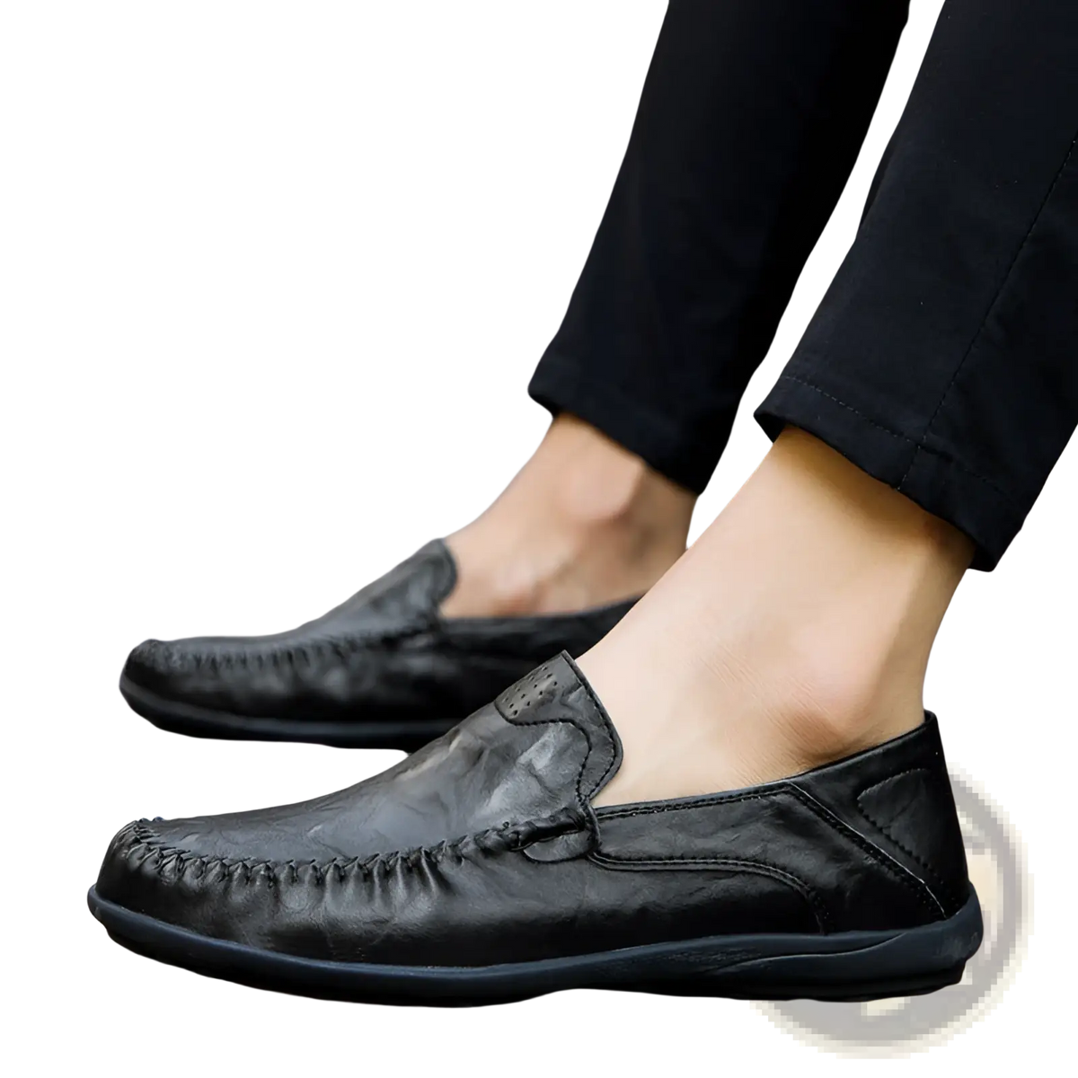 Men's Leather Slip on Loafers Business Casual Shoes