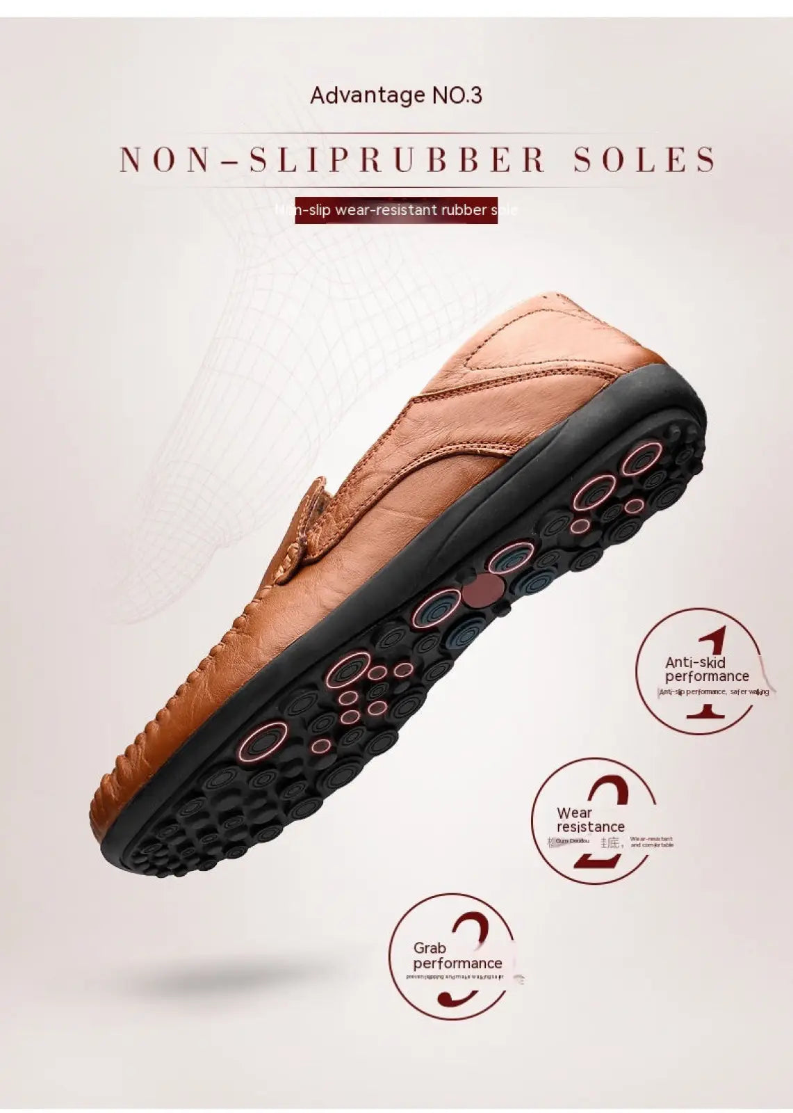 Men's Leather Slip on Loafers Business Casual Shoes