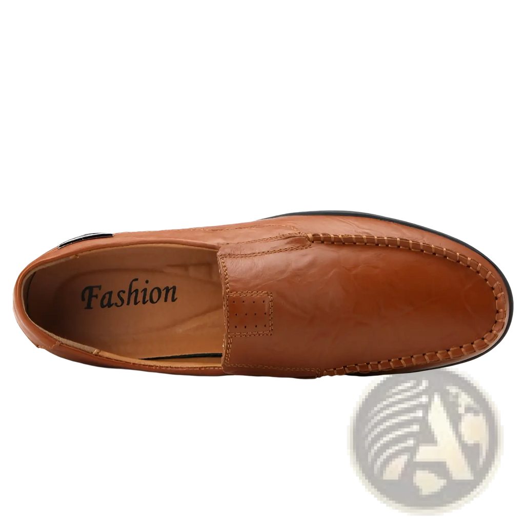 Men's Leather Slip on Loafers Casual Flat Shoes