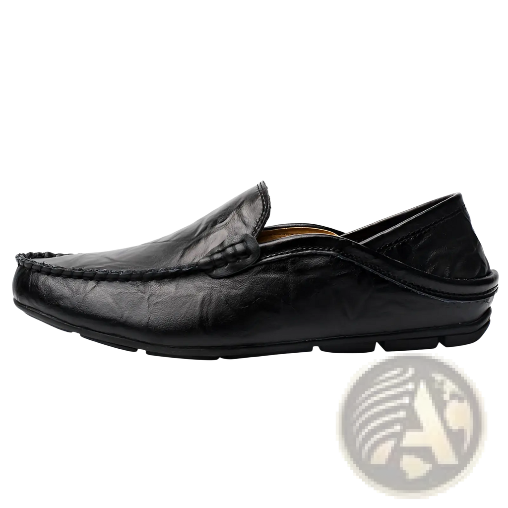 Men's Leather Slip on Loafers Textured Moccasins