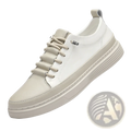 Men's Leather Sneakers no Tie Casual Chunky Sole