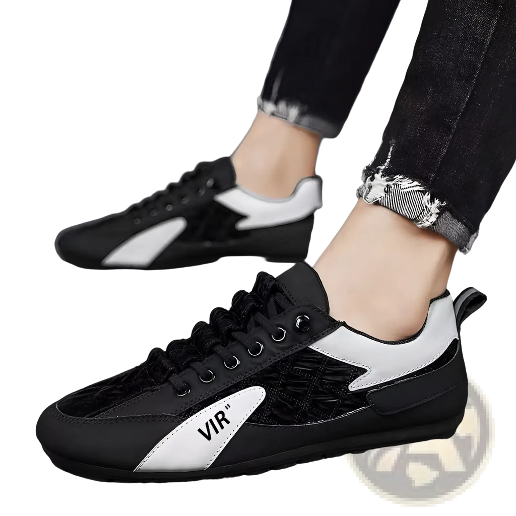 Men's Low Top Quilted Athletic Fashion Sneakers