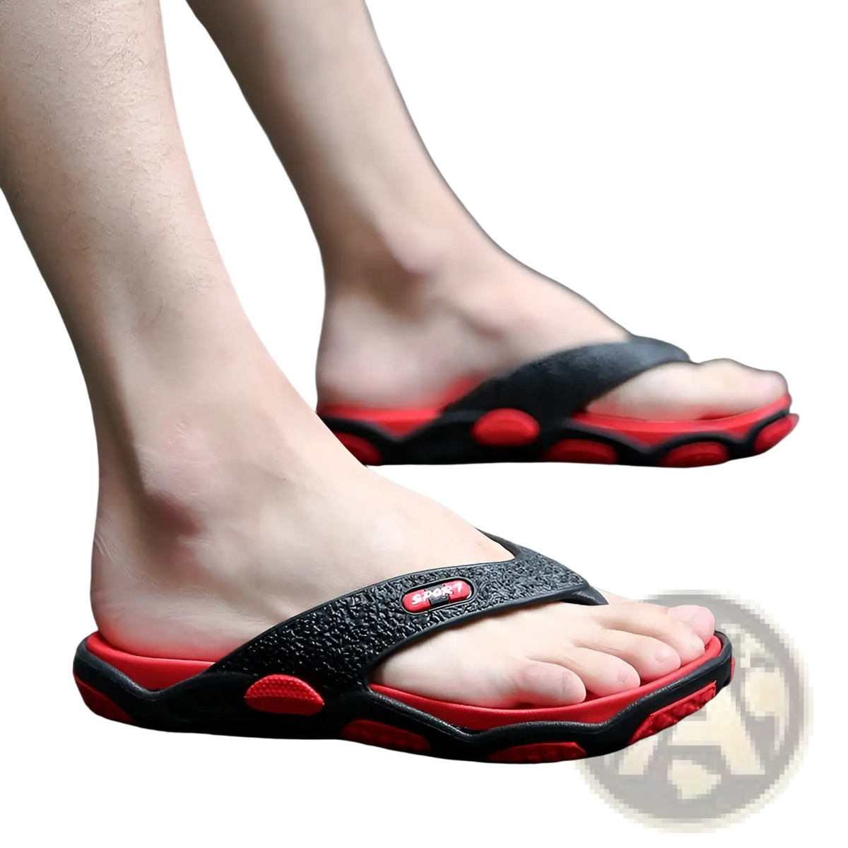 Men's Non-slip Beach Flip Flops Cushioned Sandals