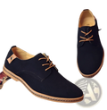 Men's Nubuck Leather Casual Suede Lace Up Shoes
