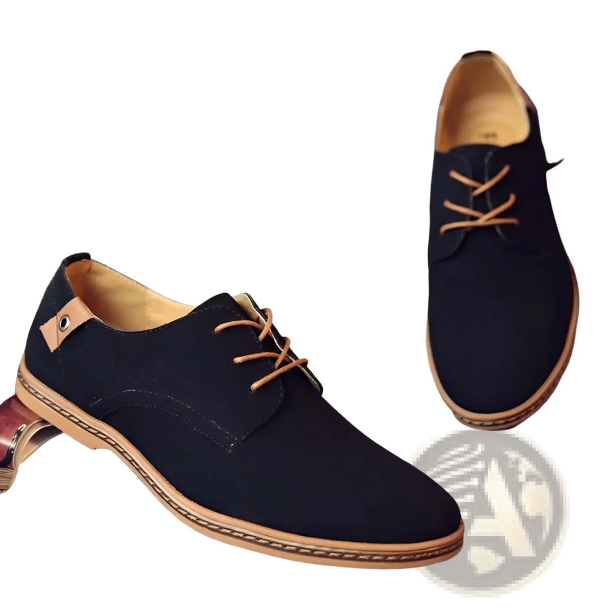 Men's Nubuck Leather Casual Suede Lace Up Shoes