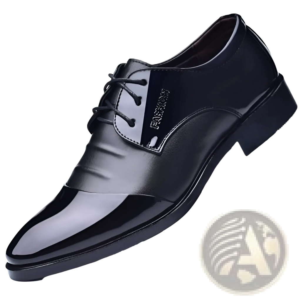 Men's Oxford Leather Shoes British Style Pointed Toe