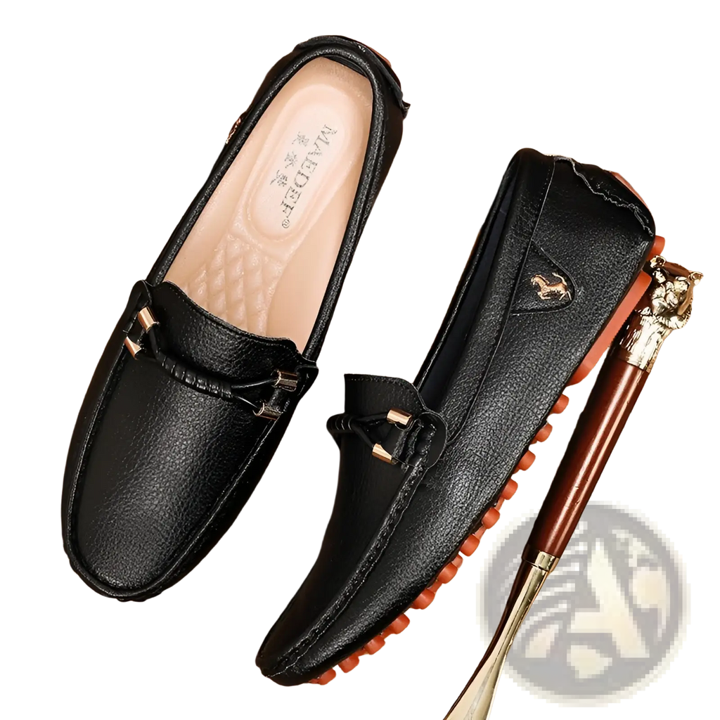 Men's Plus Size Leather Driving Moccasin Loafers