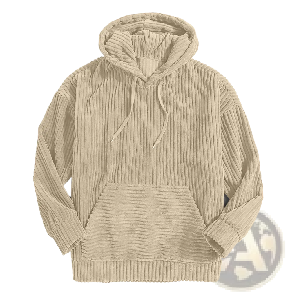 Men's Premium Corduroy Drop Shoulder Hoodie