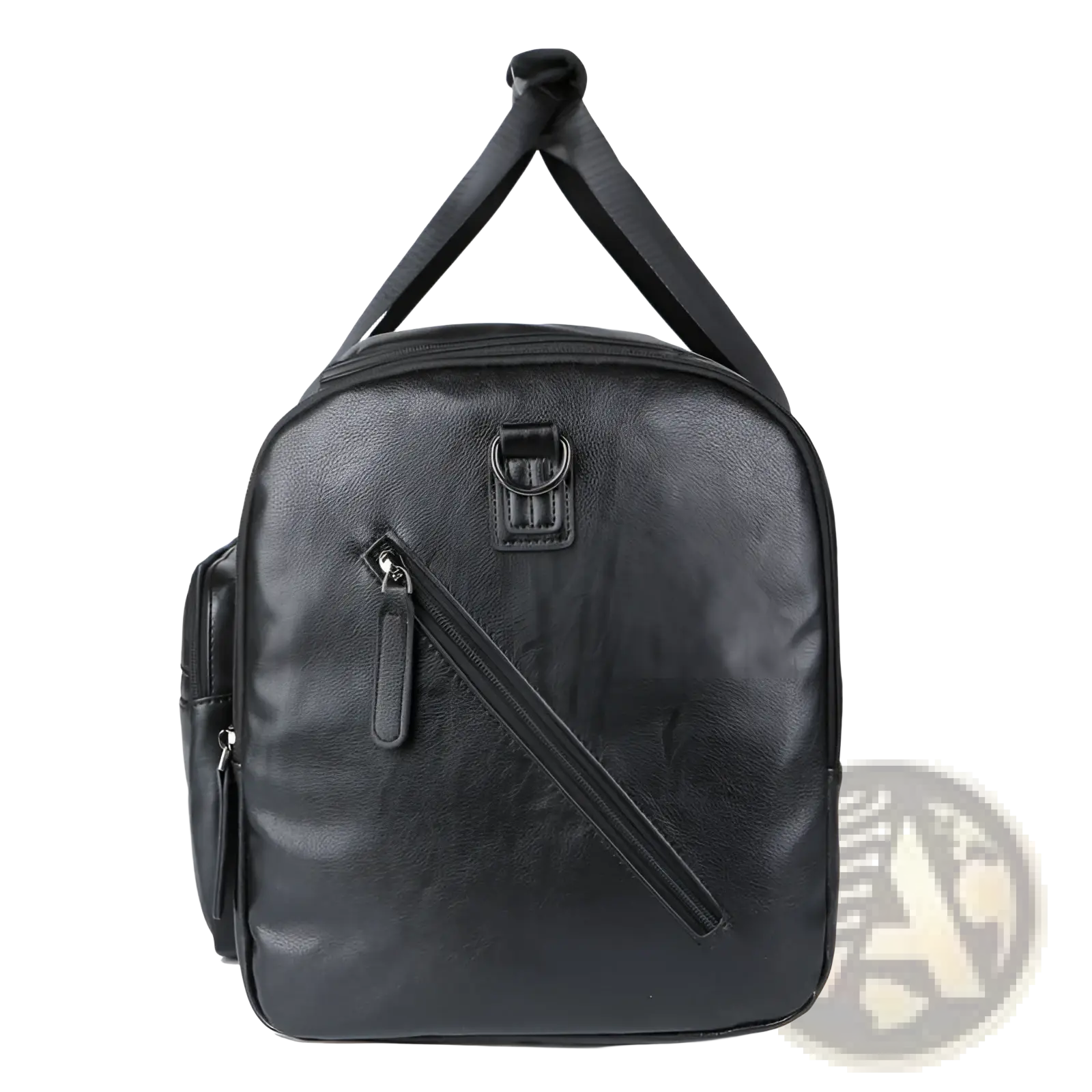 Men's Pu Leather Travel Duffel Bag 20-35l Capacity
