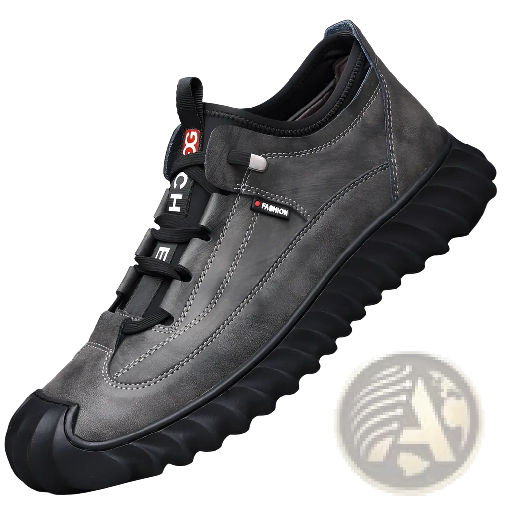 Men's Suede Casual Sneakers with Chunky Rubber Sole