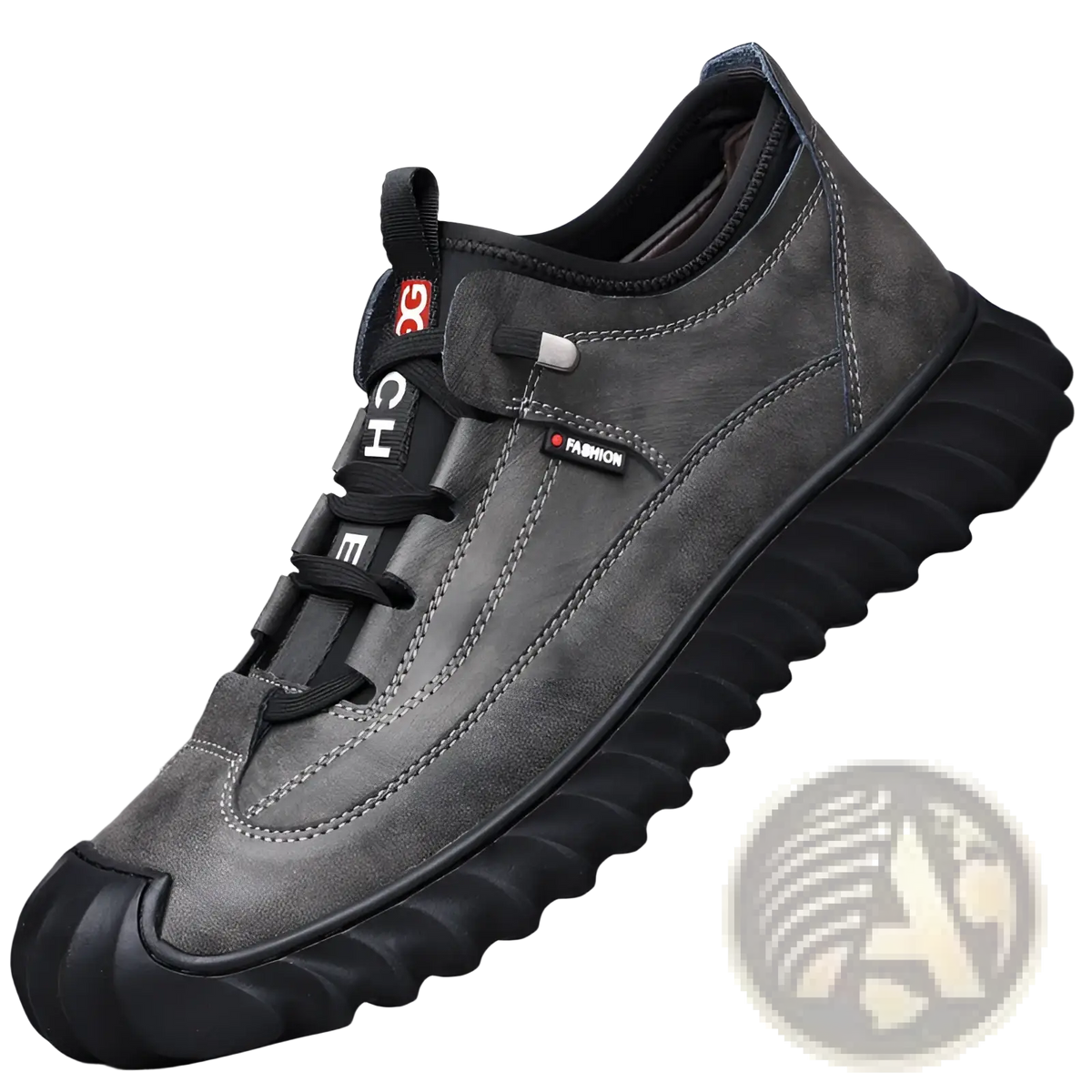 Men's Suede Casual Sneakers with Chunky Rubber Sole