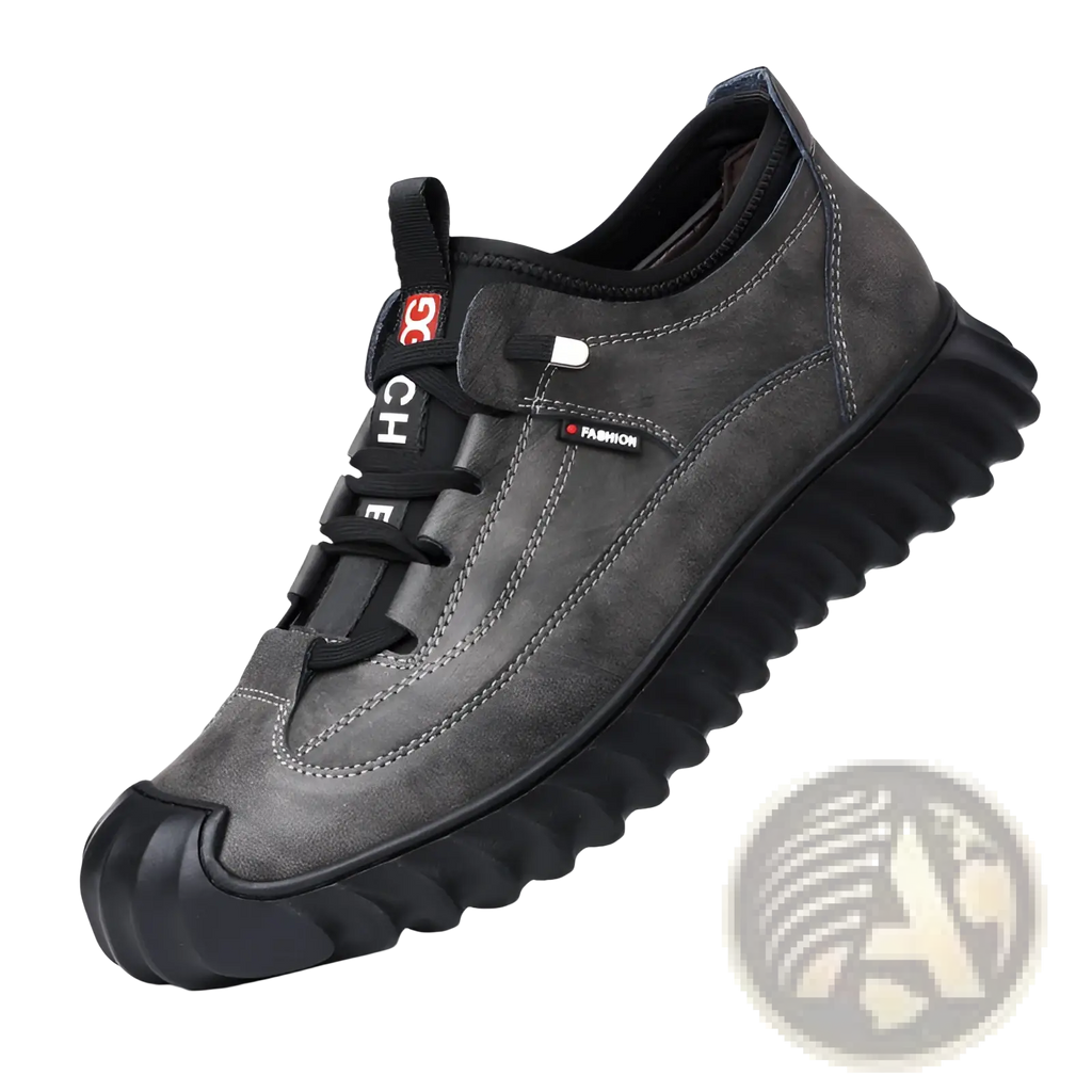 Men's Suede Casual Sneakers with Chunky Rubber Sole