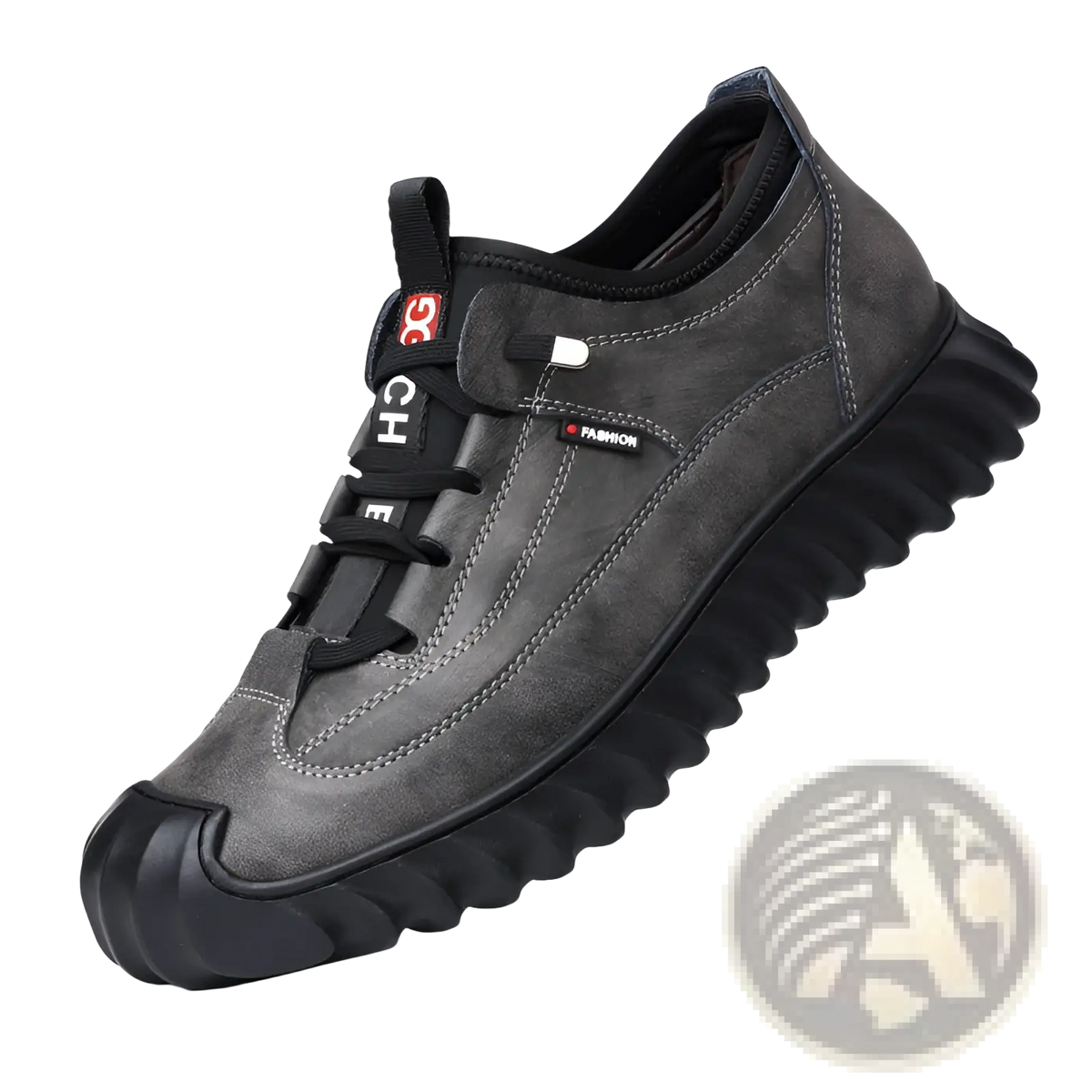 Men's Suede Casual Sneakers with Chunky Rubber Sole