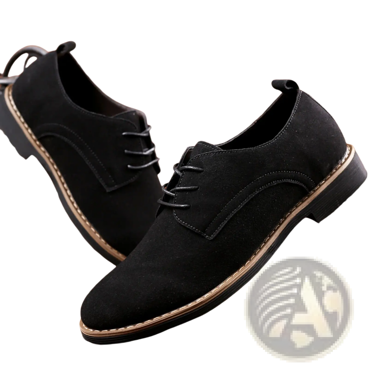 Men's Suede Oxford Lace Up Dress Shoes Large Size
