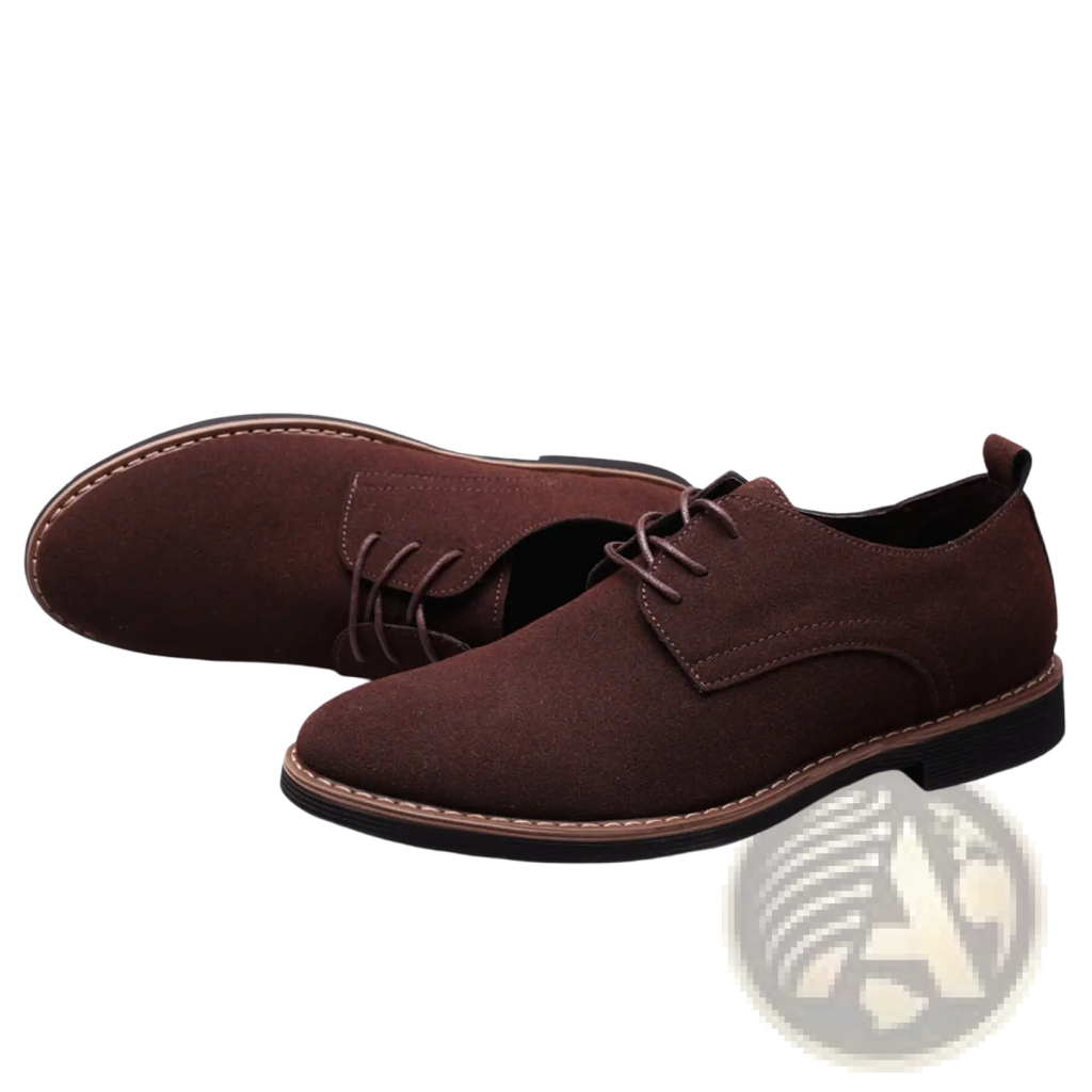 Men's Suede Oxford Lace Up Dress Shoes Large Size