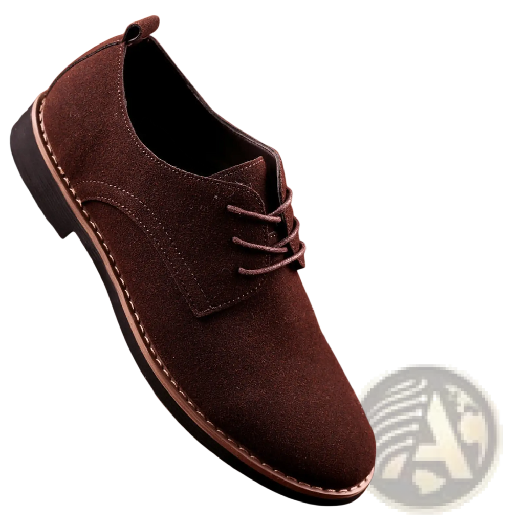 Men's Suede Oxford Lace Up Dress Shoes Large Size