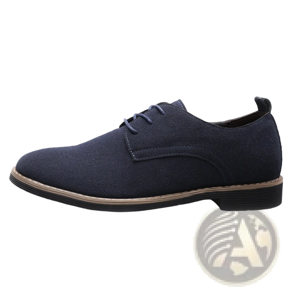 Men's Suede Oxford Lace Up Dress Shoes Large Size
