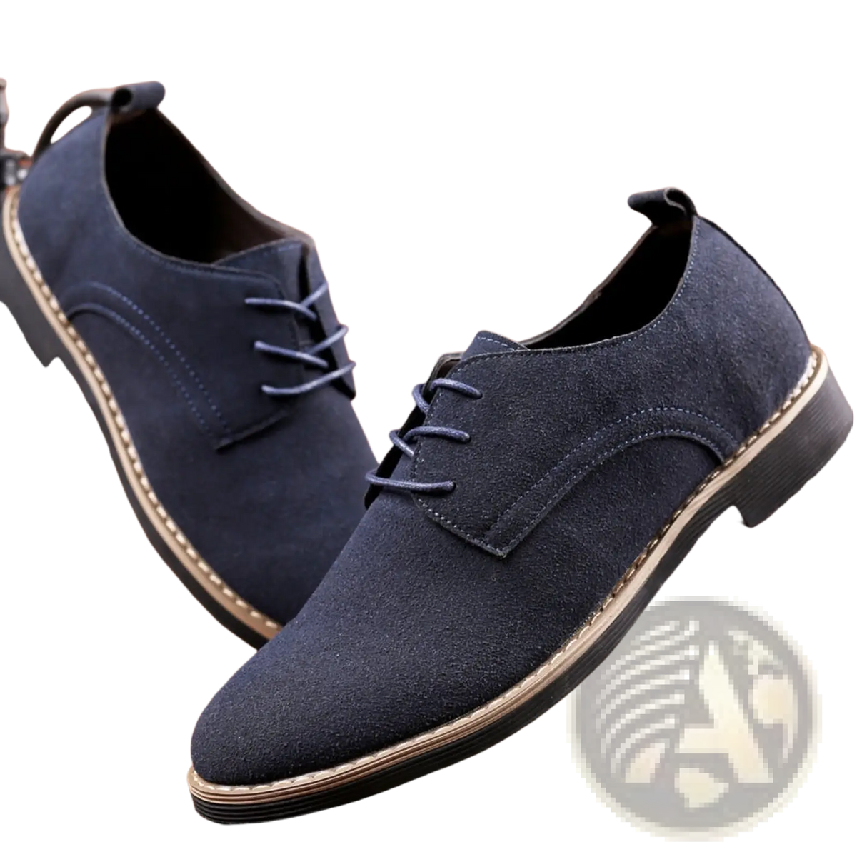 Men's Suede Oxford Lace Up Dress Shoes Large Size