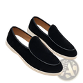 Men's Suede Slip on Loafers with Rubber Sole