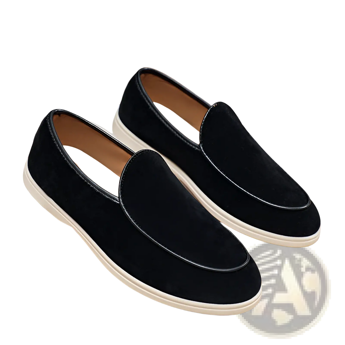 Men's Suede Slip on Loafers with Rubber Sole