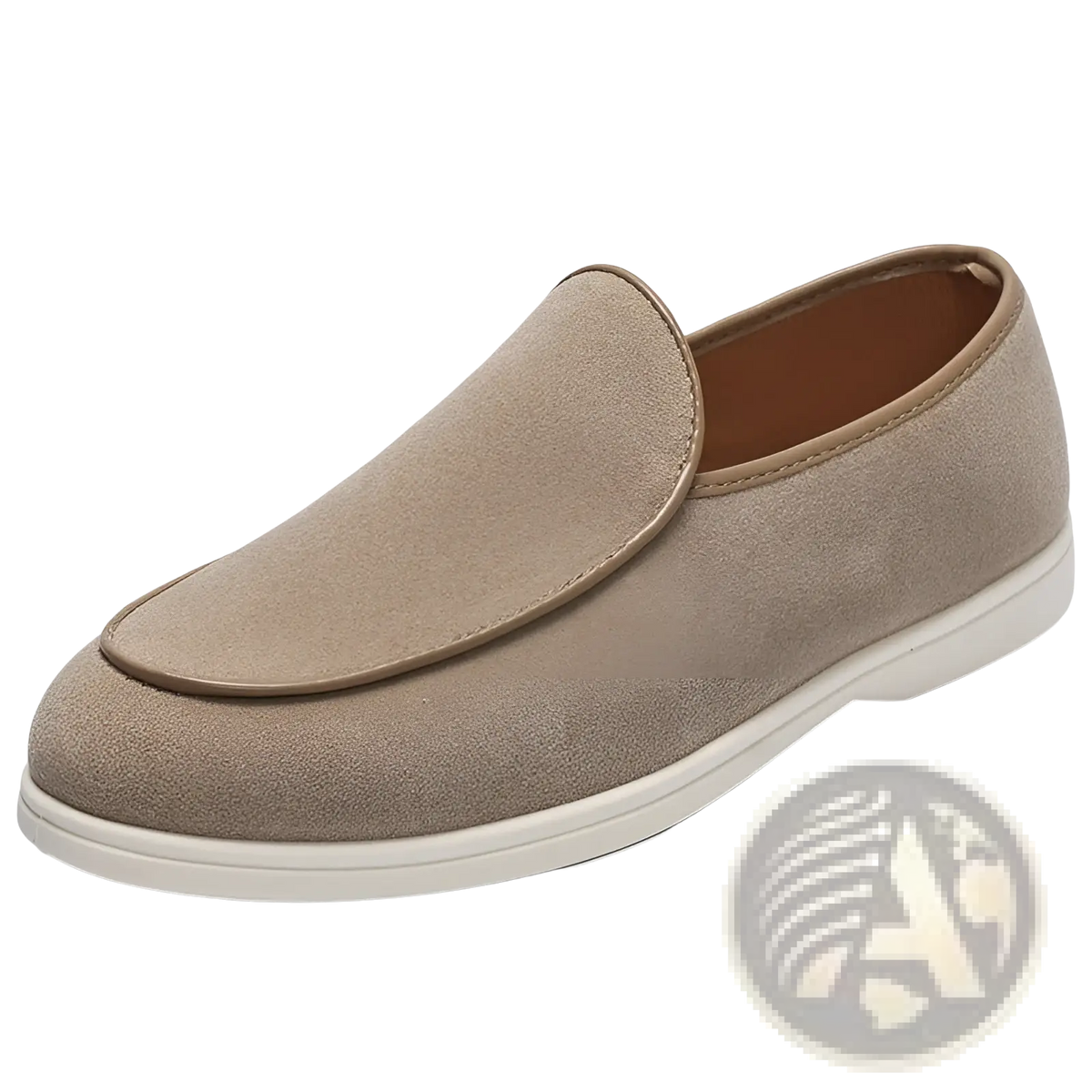 Men's Suede Slip on Loafers with Rubber Sole