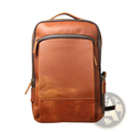 Men's Vintage Leather Backpack in Dark Brown Cowhide