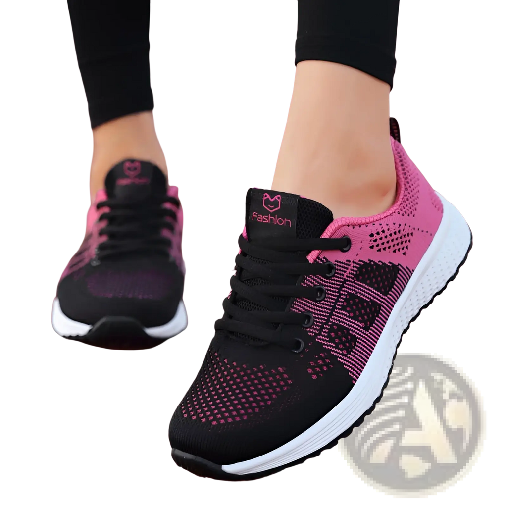 Mesh Fly Woven Sneakers Breathable Athletic Shoes