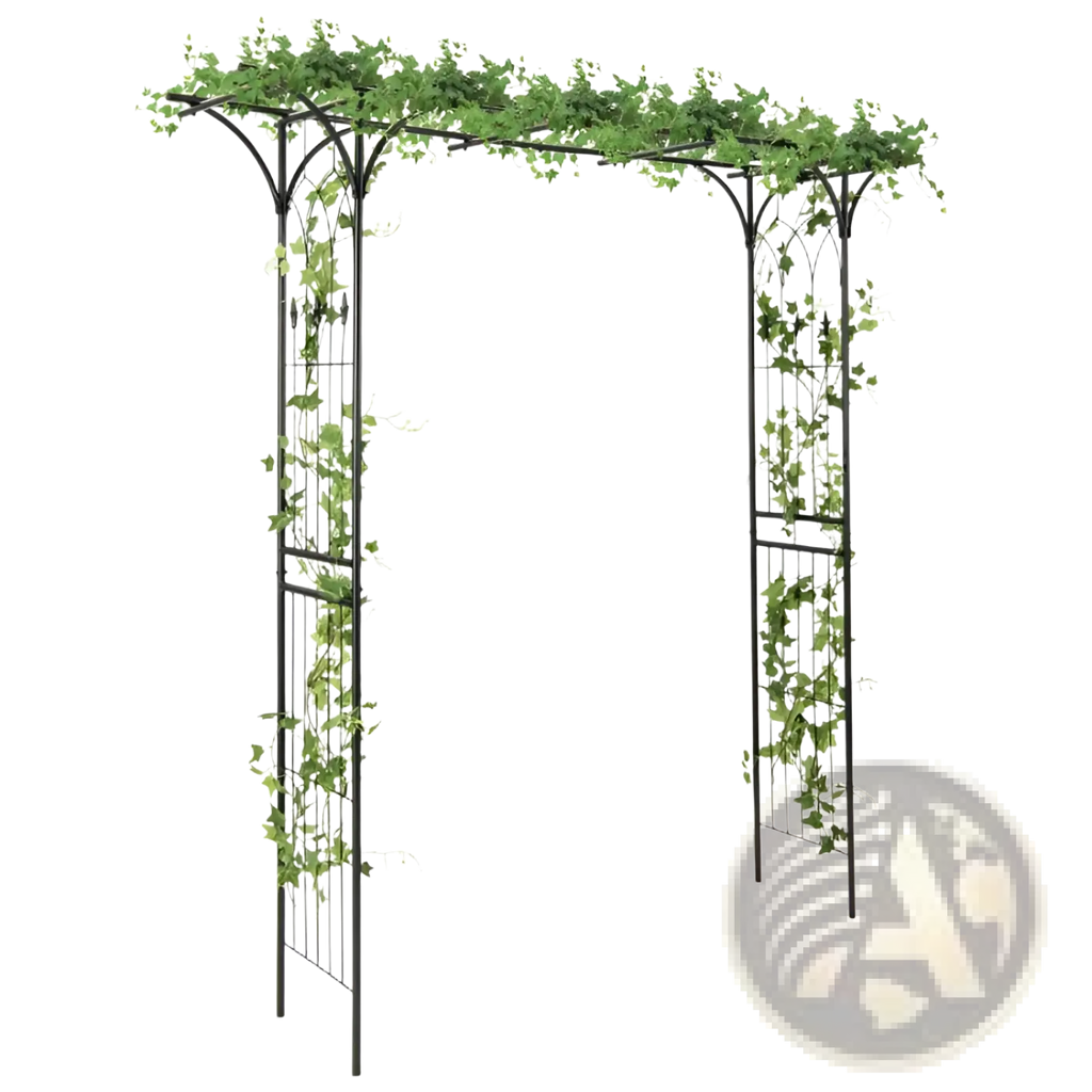 Metal Garden Arbor Archway for Climbing Plants 81in