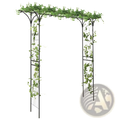 Metal Garden Arbor Archway for Climbing Plants 81in