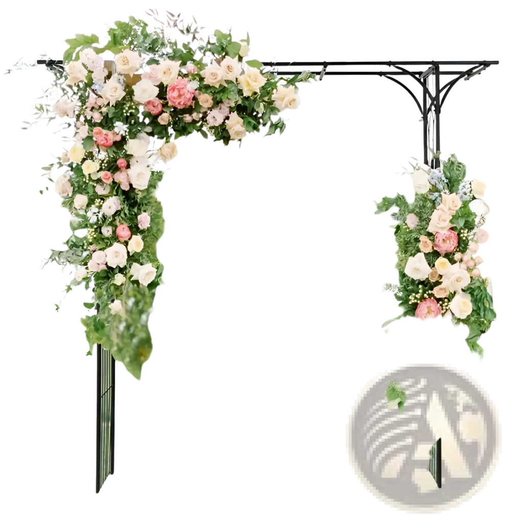 Metal Garden Arbor Archway for Climbing Plants 81in