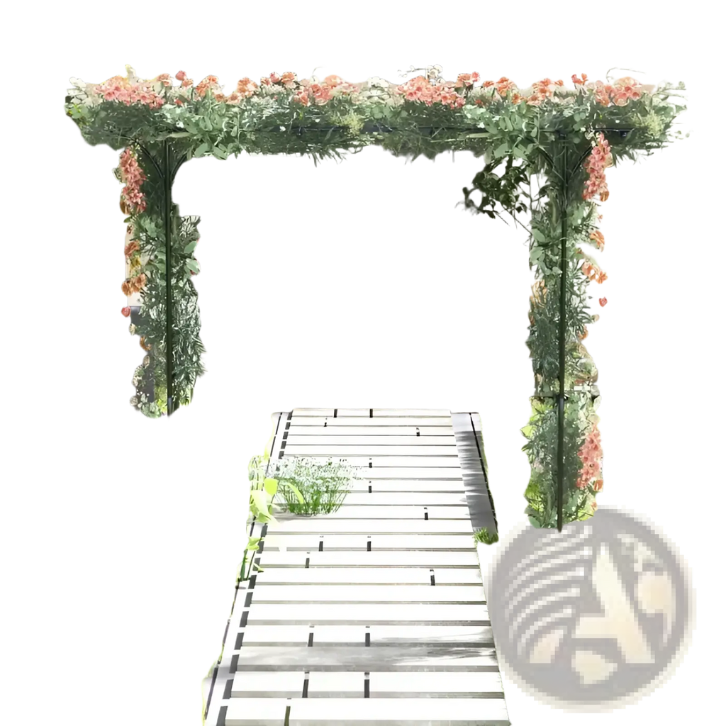 Metal Garden Arbor Archway for Climbing Plants 81in