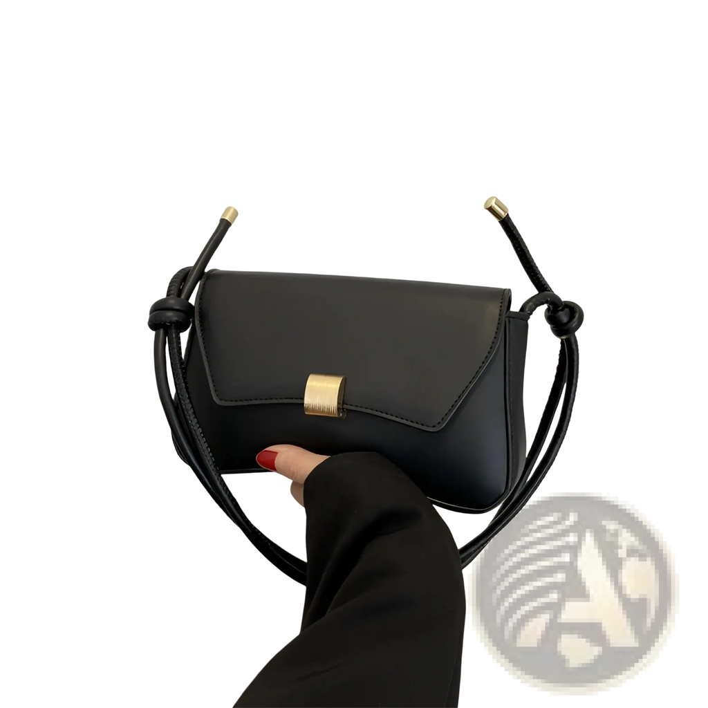 Minimalist Faux Leather Structured Shoulder Bag