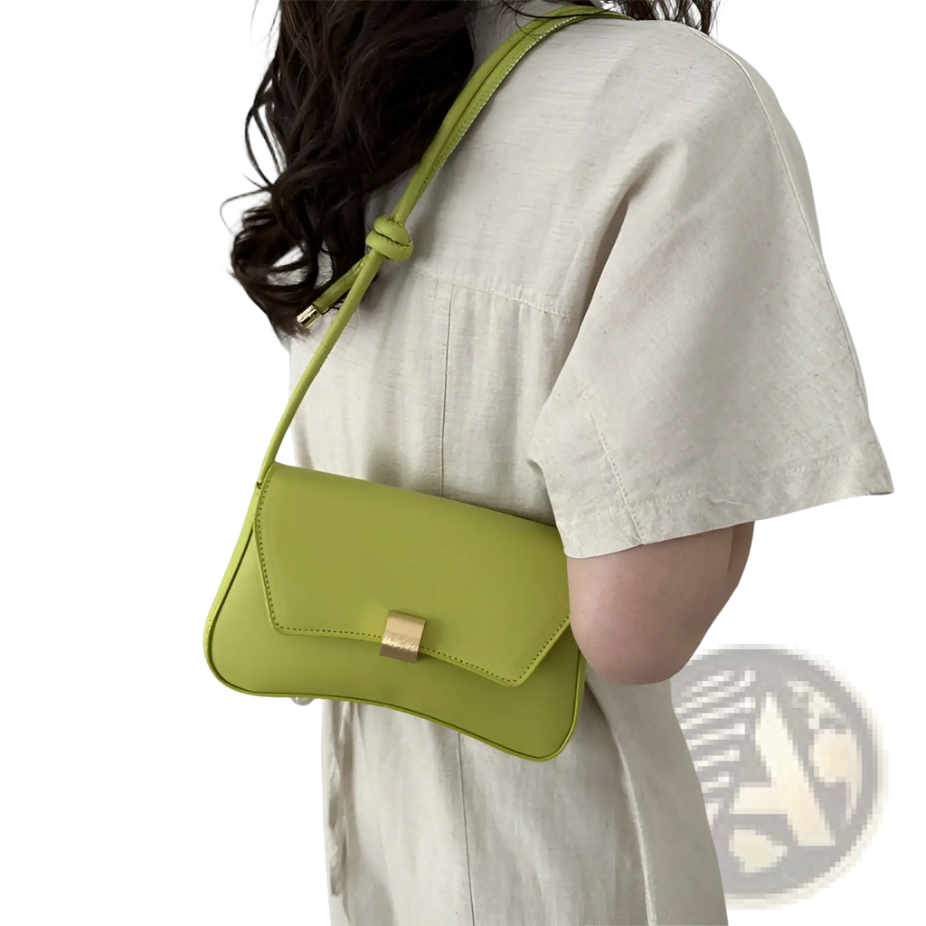 Minimalist Faux Leather Structured Shoulder Bag