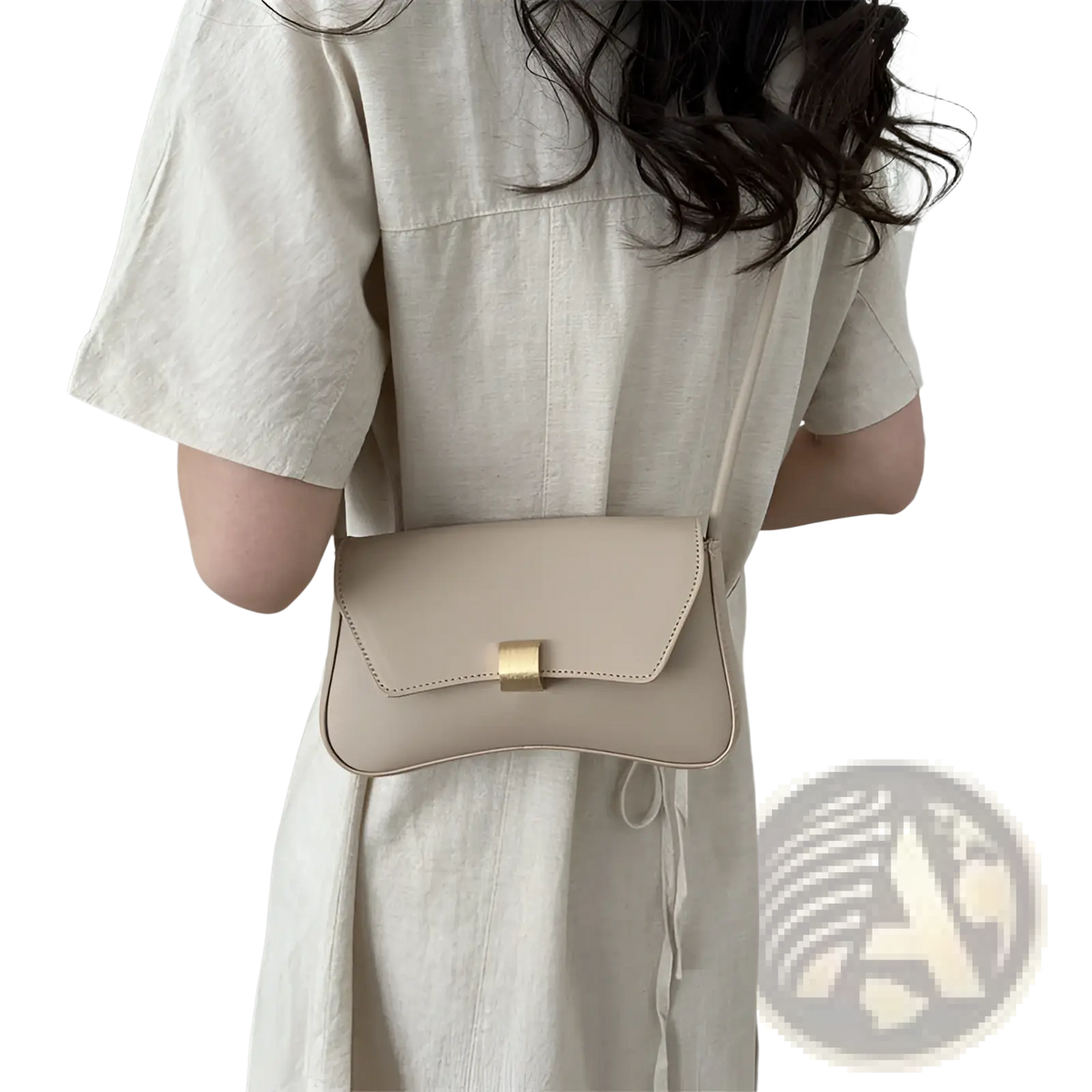 Minimalist Faux Leather Structured Shoulder Bag