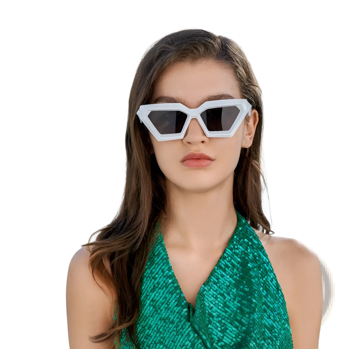 Modern Irregular Cat Eye Uv400 Geometric Sunglasses