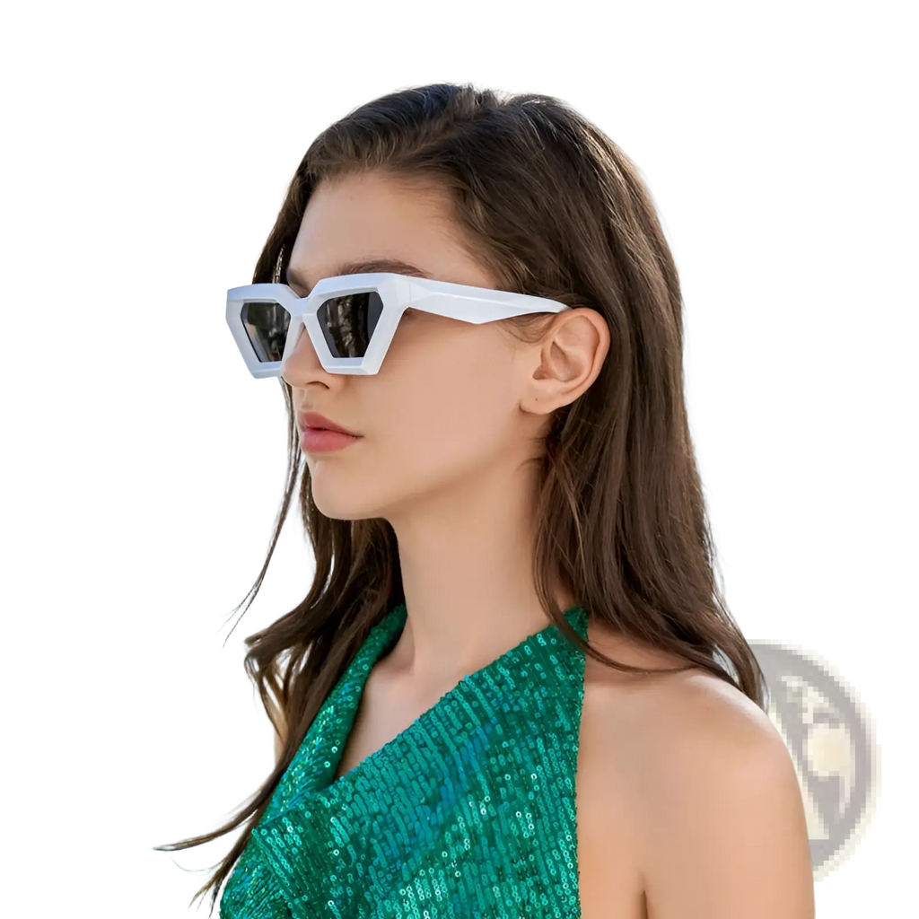 Modern Irregular Cat Eye Uv400 Geometric Sunglasses