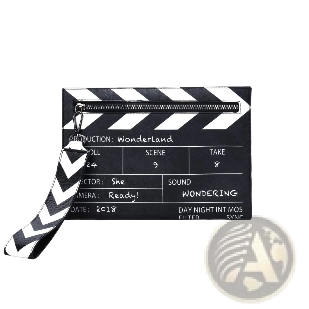 Movie Clapperboard Pu Leather Crossbody Envelope Clutch