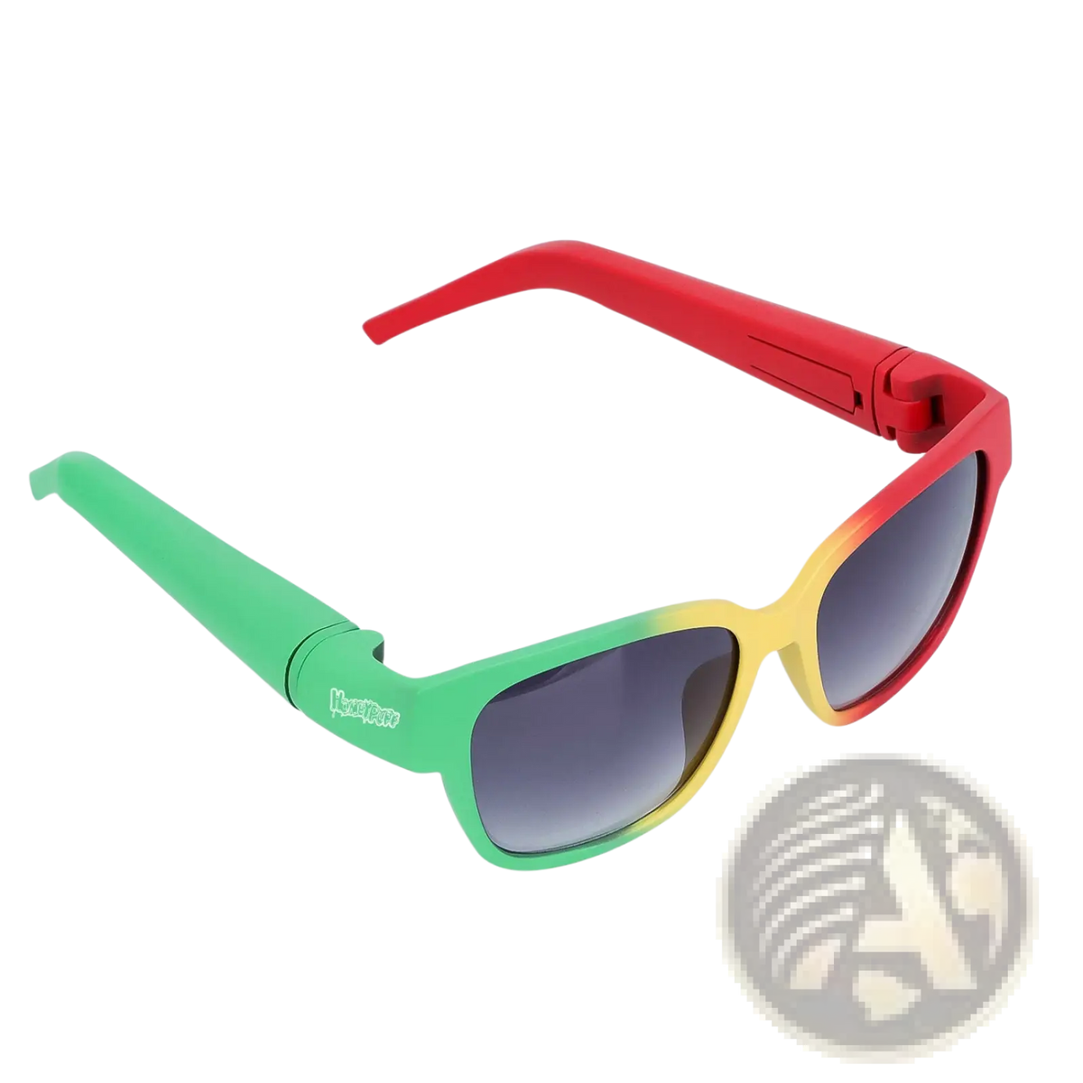Multifunctional Rectangular Sunglasses with Removable Storage Tube