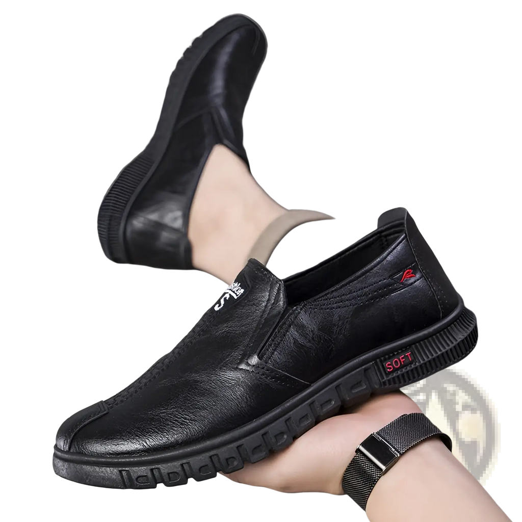 Non-slip Leather Chef Shoes Waterproof Work Loafers