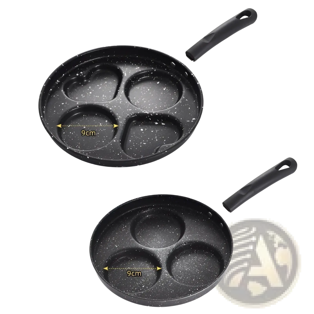 Non-stick Heart Pancake Pan 25cm Medical Stone