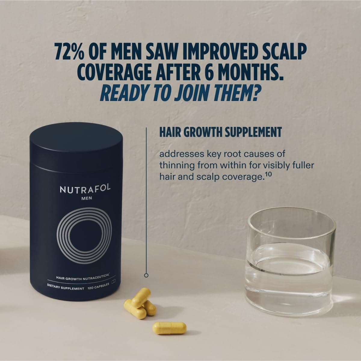 Nutrafol Men Active Cleanse Scalp Microbiome 2-in-1 Shampoo and Conditioner 8.1 Oz