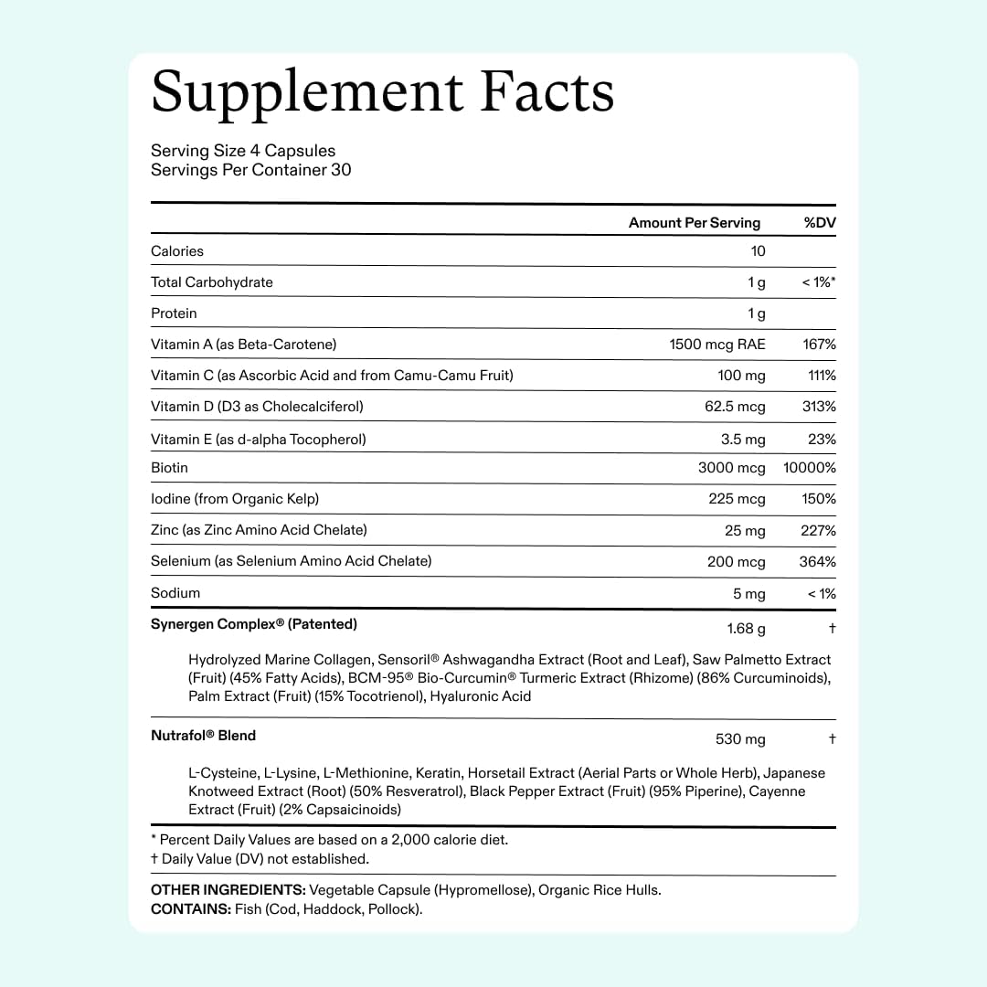 Nutrafol Women's Hair Growth for Thicker, Stronger Hair 3-Month Supply