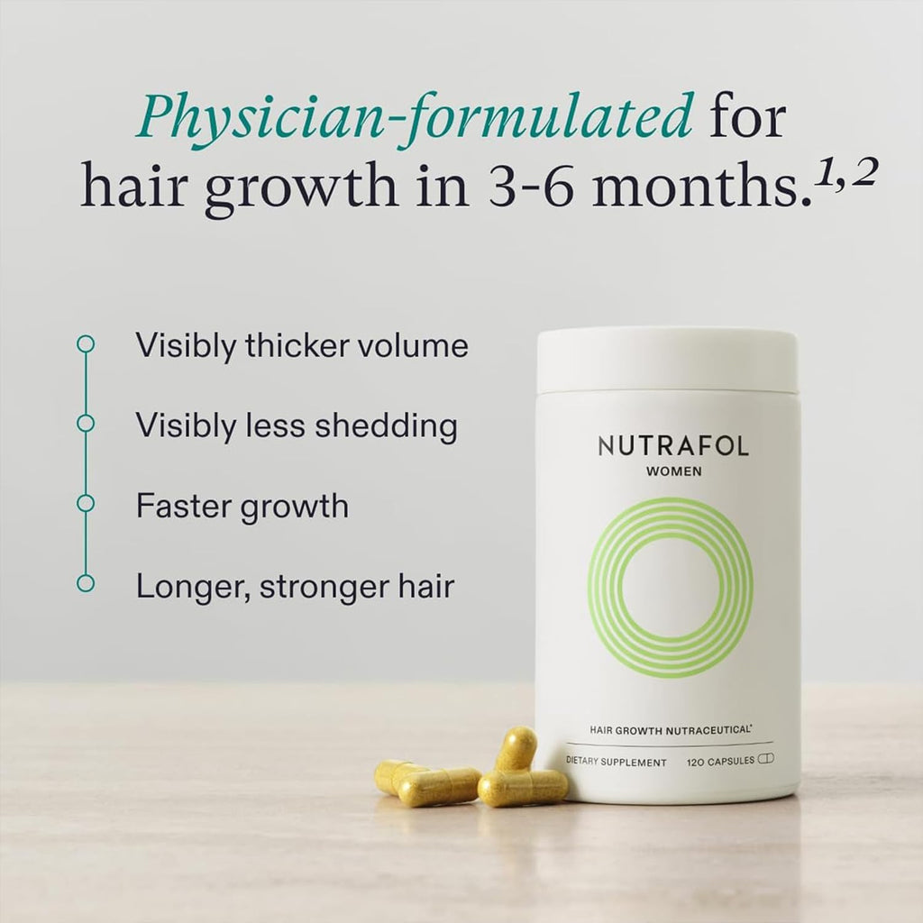 Nutrafol Women's Hair Growth for Thicker, Stronger Hair 3-Month Supply
