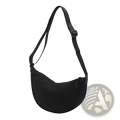Nylon Dumpling Messenger Bag Curved Crossbody Strap