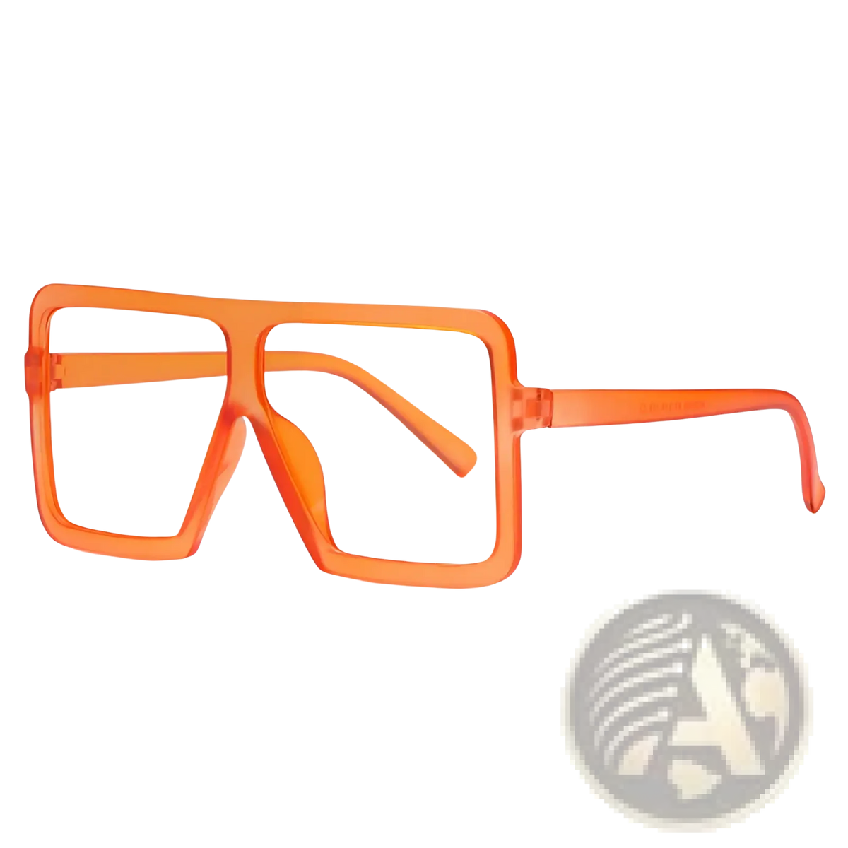 Oversized Square Translucent Uv400 Fashion Sunglasses