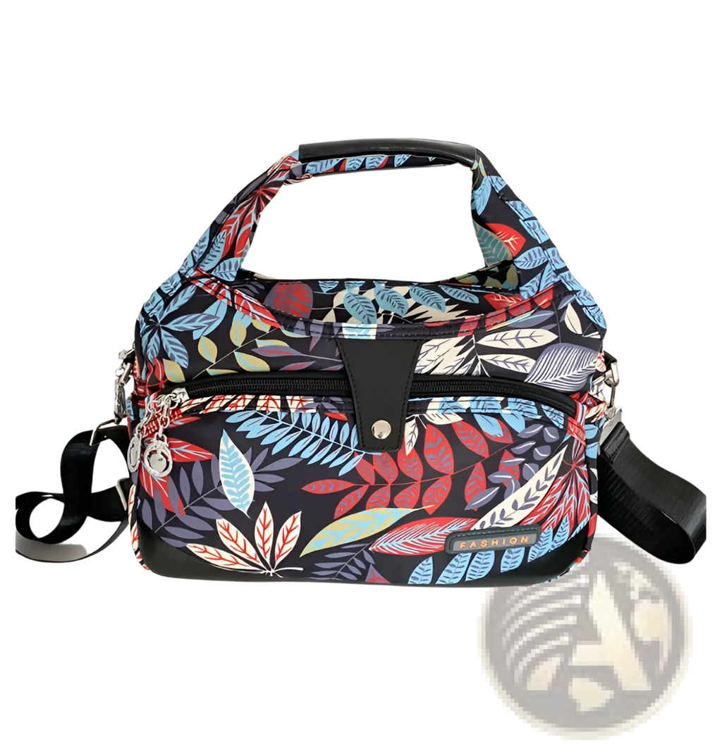 Oxford Cloth Floral Messenger Bag Retro Shoulder Purse