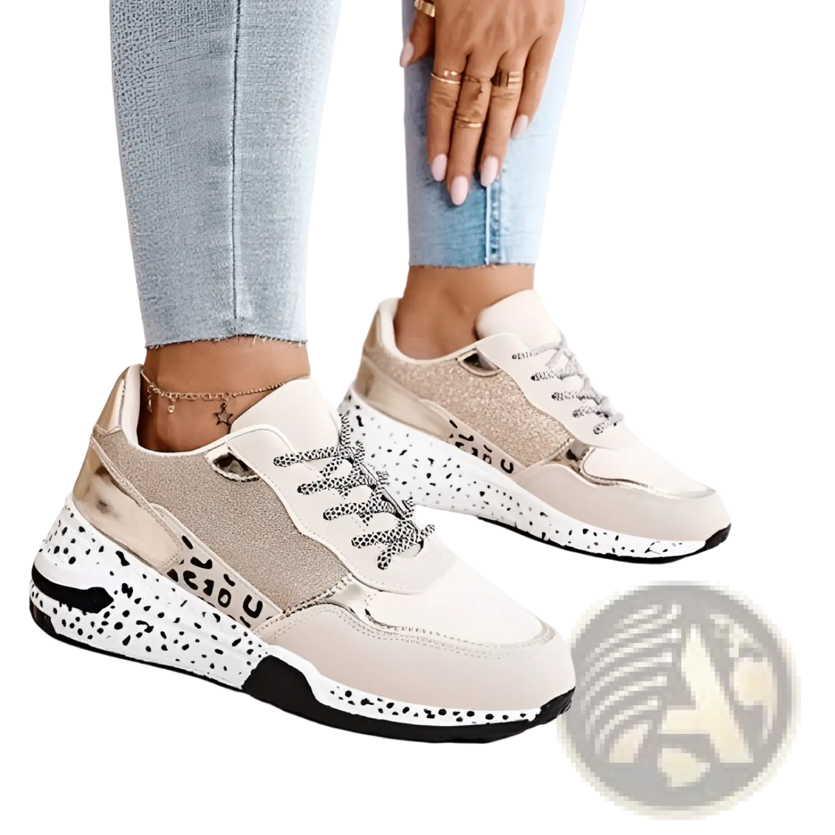 Platform Sneakers Mesh Wedge Lace Up Casual Shoes