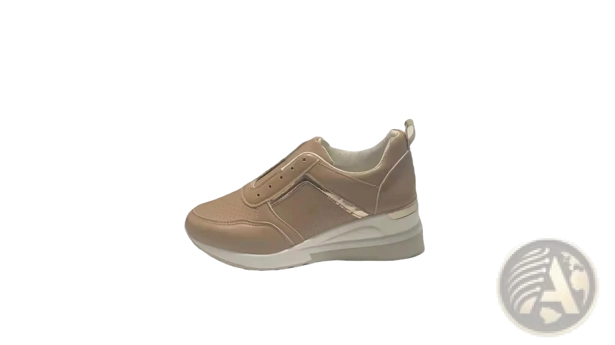 Platform Sneakers Mesh Wedge Lace Up Casual Shoes