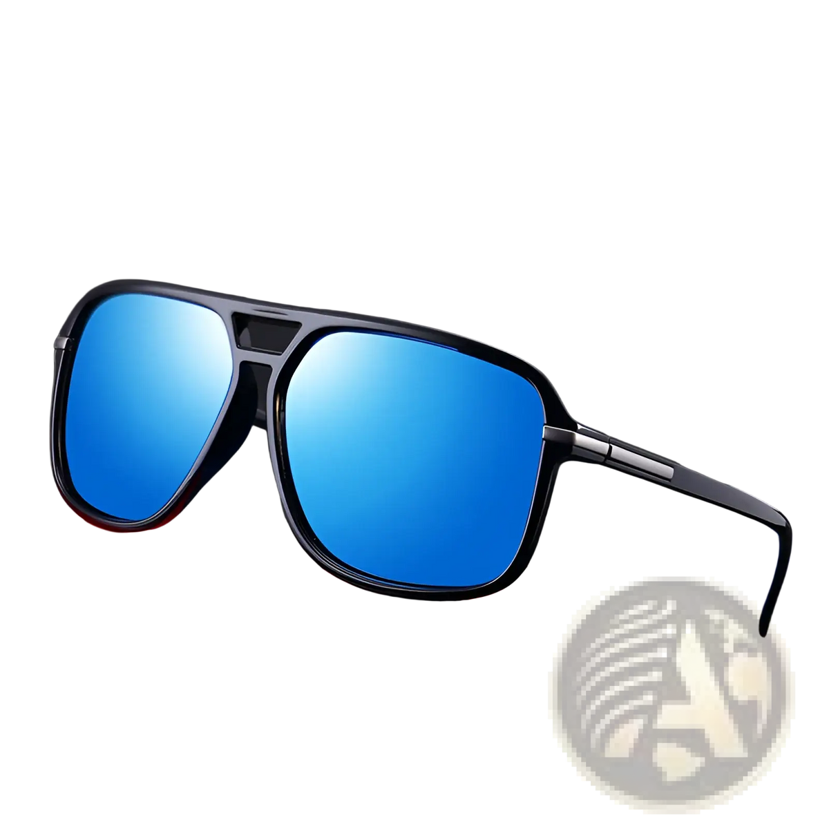 Polarized Blue Mirrored Aviator Sunglasses with Uv Protection