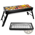 Portable Charcoal Bbq Grill Foldable Stainless Steel Net